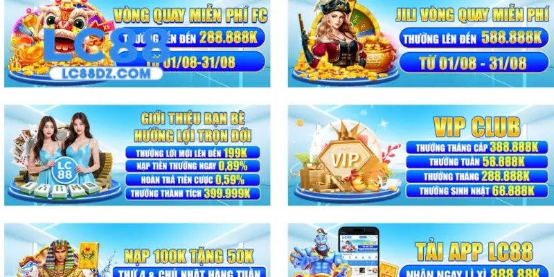 Sự kiện khuyến mãi đẳng cấp sôi động tại Lc88